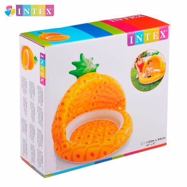 Intex Басейн 58414 NP "Ананас" діаметр 102см, висота 94см, об'єм 45л, надувне дно фото