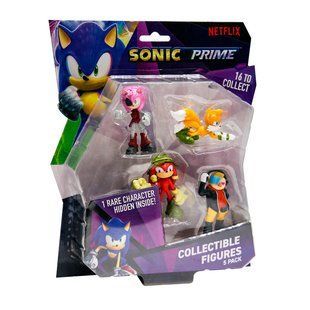 Набір ігрових фігурок SONIC PRIME &ndash; ПРИГОДИ НАКЛЗА (5 фiгурок, 6,5 cm) фото