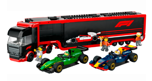 Конструктор LEGO City Вантажівка F1 з автомобілями RB20 та AMR24 фото