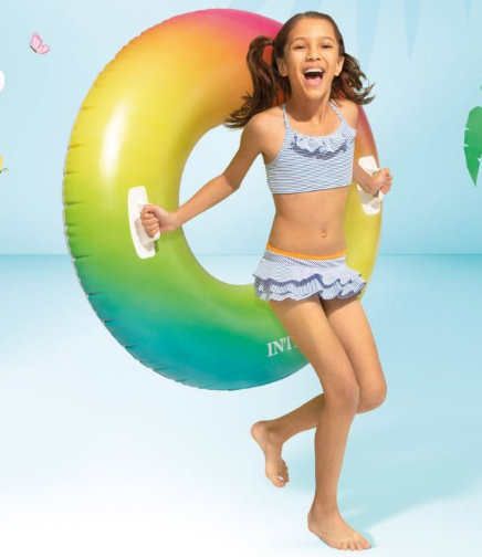 Круг надувний INTEX з ручками, в коробці 58263 р.97см фото