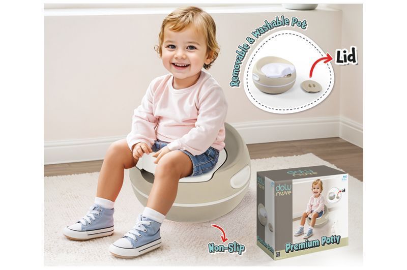 Горщик дитячий 7194 PREMIUM бежевий DOLU фото