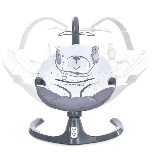 Заколисуючий центр ME 1116 CUTE Dark Gray (1шт) пульт, APP, 5швидк., таймер, 12 мелодій, Bluetooth,