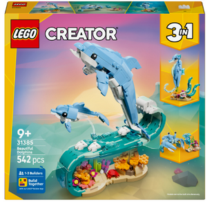 Конструктор LEGO Creator Морські тварини: красиві дельфіни фото