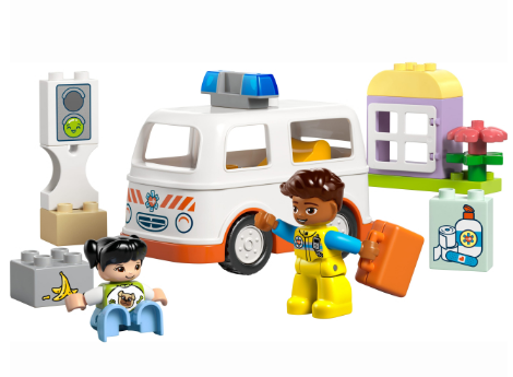 Конструктор LEGO DUPLO Town Швидка допомога та водій фото