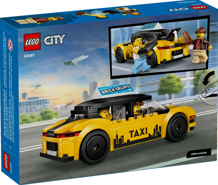 Конструктор LEGO City Жовте таксі фото