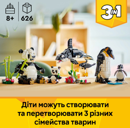 Конструктор LEGO Creator Дикі тварини: пандові фото