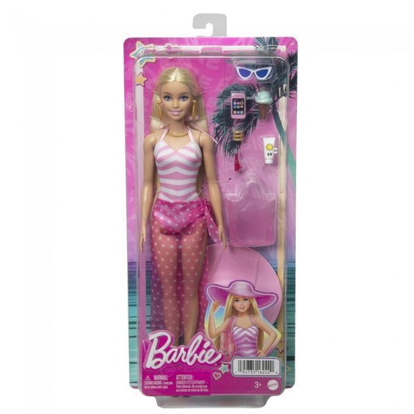 Набір з лялькою Барбі "Пляжна прогулянка" Barbie фото