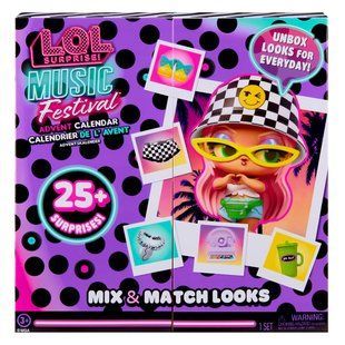 Ігровий набір з лялькою L.O.L. SURPRISE! серії "Music Festival" &ndash; АДВЕНТ-КАЛЕНДАР (25 сюрпризів) фото