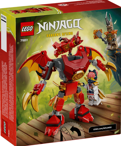 Конструктор LEGO Ninjago Бойовий набір робота Дракона Кая фото