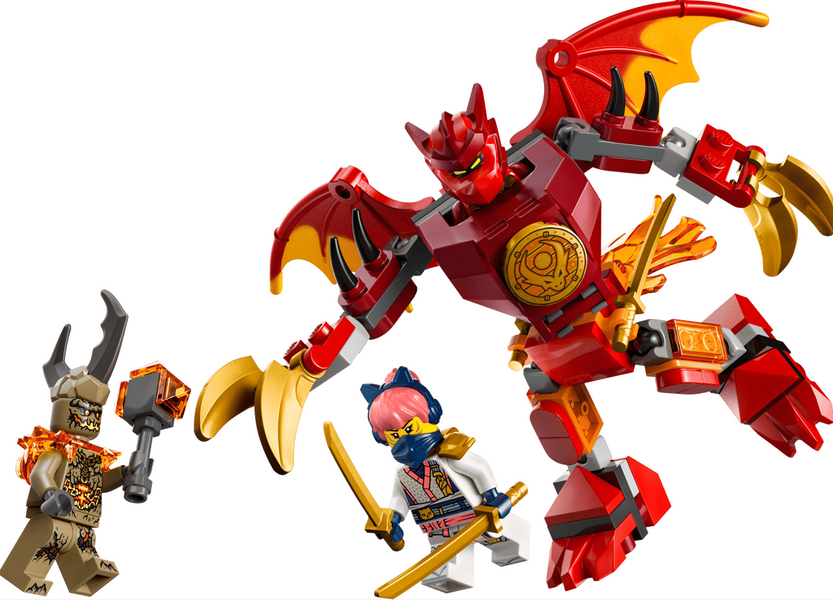 Конструктор LEGO Ninjago Бойовий набір робота Дракона Кая фото