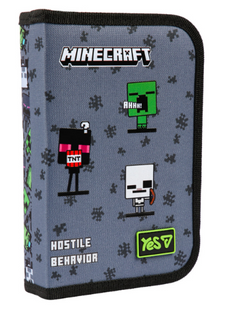 Пенал твердий Yes одинарний з двома клапанами HP-04 Minecraft Reality фото