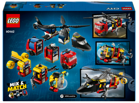 Конструктор LEGO City Ремікс вертольотів, пожежних машин і підводних човнів фото