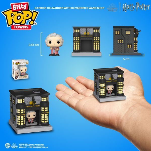 Набір фігурок BITTY POP! Town серії "Гаррі Поттер" - ОЛІВАНДЕР І КРАМНИЦЯ ЧАРІВНИХ ПАЛИЧОК фото