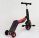 Самокат 3в1 JT 28288  Best Scooter, самокат-велобіг-велосипед, ЧЕРВОНИЙ, світло фото 3