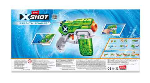 X -Shot Warfare Набір водних бластерів Double Small Stealth Soake (2 види зброї), арт. 01227R фото