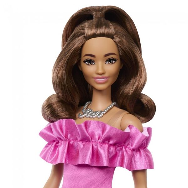 Лялька Barbie "Модниця" в рожевій мінісукні з рюшами HRH15 фото