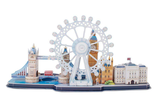 ТРИВИМIРНА ГО ЛОВОЛОМКА-КОНСТРУКТОР "CITY LINE LONDON", Різнокольоровий