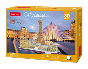 ТРИВИМIРНА ГО ЛОВОЛОМКА-КОНСТРУКТОР "CITY LINE PARIS", Різнокольоровий