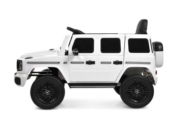 Джип JJ2580EBLR-1 2,4G, 4*35W, 1акум*24V5AH, колесаEVA, шкір.сид, TF, білий фото
