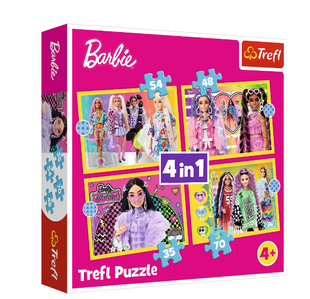 Trefl Пазли "4in1 (35, 48, 54, 70)" Barbie Веселий світ Барбі фото