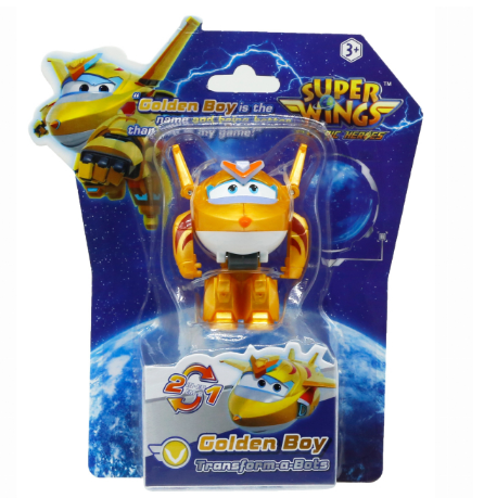 Ігрова фігурка-трансформер Super Wings Transform-a-Bots Золотий Хлопчик (Golden Boy) фото
