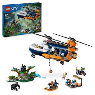 Конструктор LEGO City Вертоліт у базовому таборі для дослідження джунглів фото
