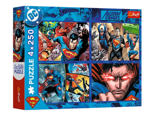 Trefl Пазли "4x250" Superman Сміливість Супермена фото