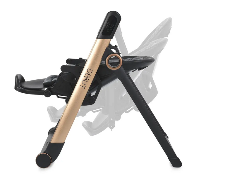 Стільчик-гойдалка ME 1102 DEBUT Posh Black (1шт) р/к, ел.прив., для годув., 5точ.рем., тайм, муз., ч