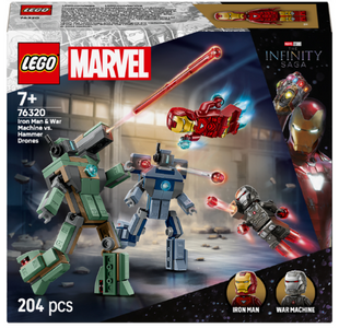 Конструктор LEGO Super Heroes Залізна людина та Бойова Машина проти Хаммер Дронів фото