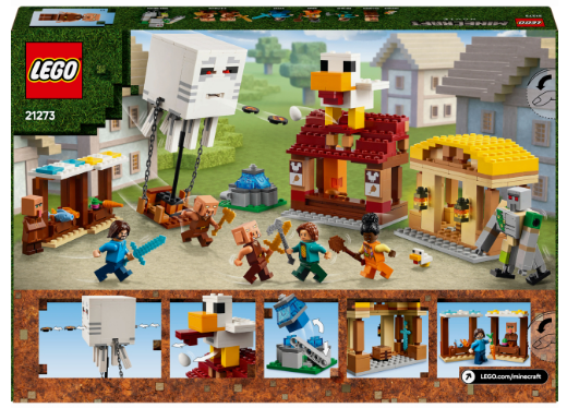 Конструктор LEGO Minecraft Напад на село з повітряною кулею Ґаст фото
