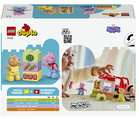 Конструктор LEGO DUPLO Peppa Pig Трактор і ринок фото