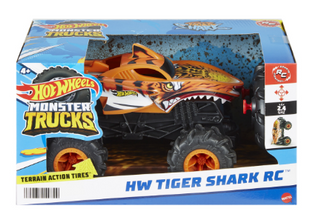 Збільшена машинка-позашляховик 1:24 на радіокеруванні &laquo;Тигроакула&raquo; HOT WHEELS&reg; Monster Trucks фото